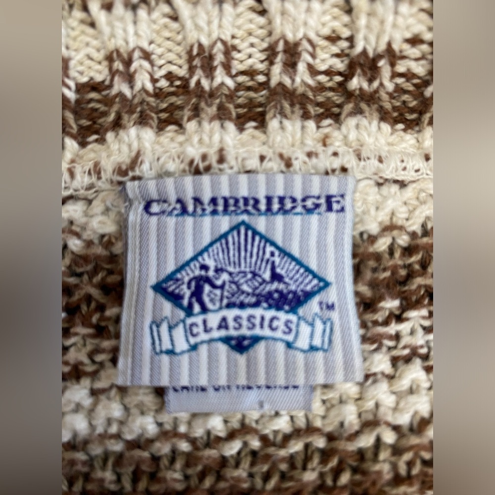 Vintage Cambridge Classics Striped Cotton Sweater - Picture 4 of 10